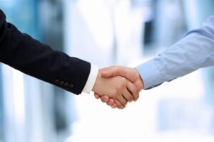 men shaking hands